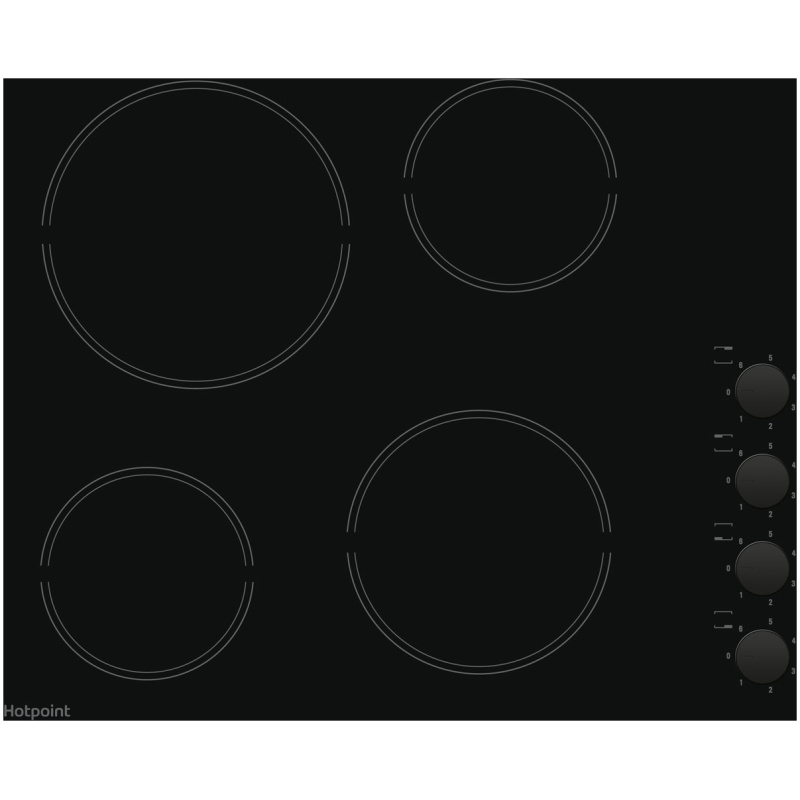 60cm Electric 4 Zone Ceramic Hob