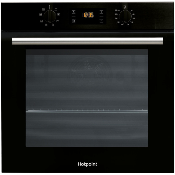 MultiFunction Single Build-In Oven Black