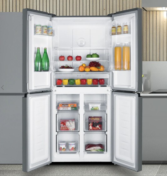 Freestanding Multi Door Fridge Freezer Total No Frost 362 Litre Inox Valpys