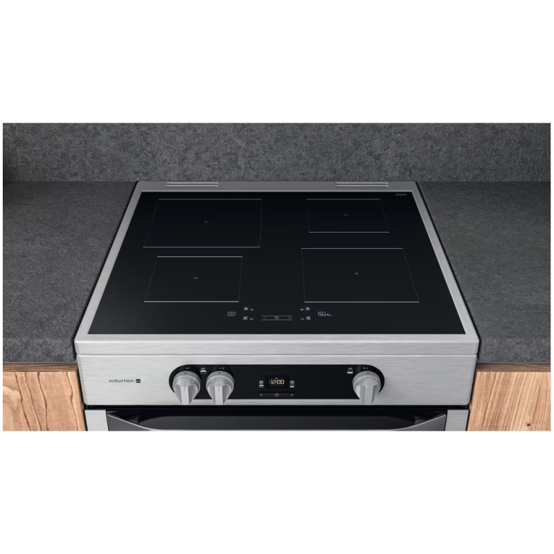 60cm Double Oven Slot-In Cooker with Induction Hob - Image 3