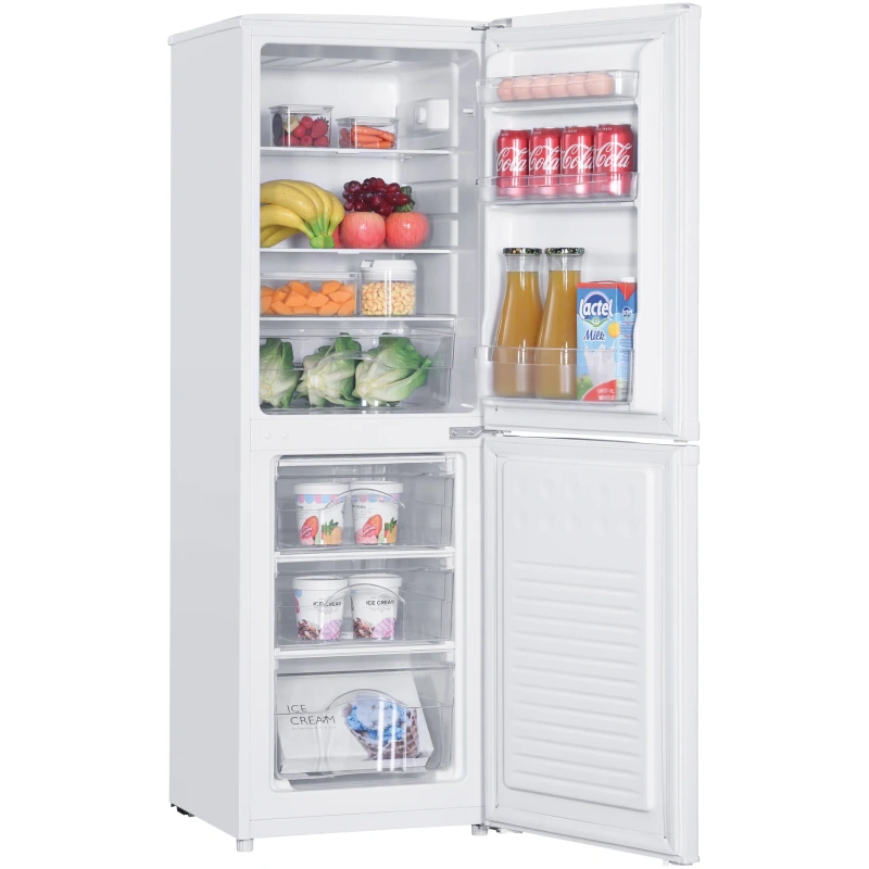Freestanding 50/50 Fridge Freezer, 142 Litre, White (48cm wide) - Image 2