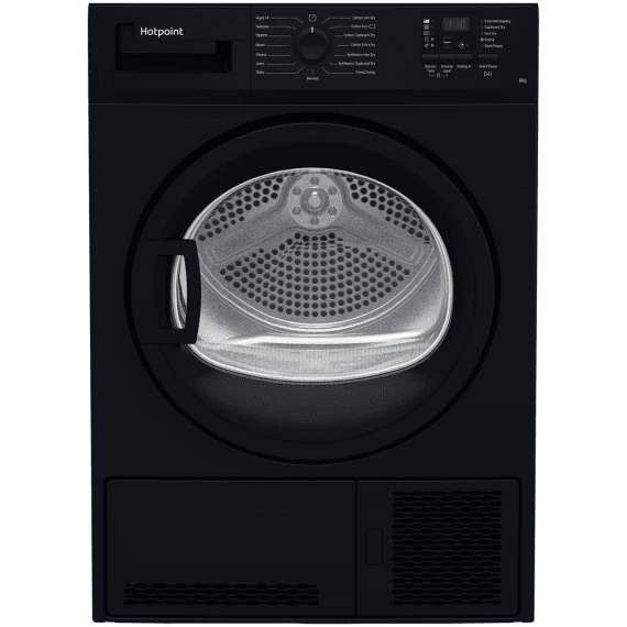 8Kg Condenser Dryer Black