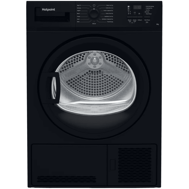 8Kg Condenser Dryer Black