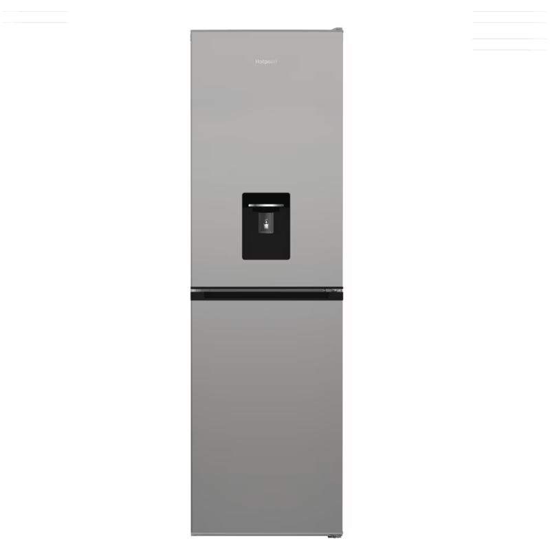 No Frost 50/50 Fridge Freezer With Water Dispenser - Silver