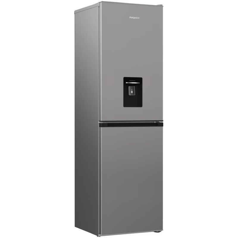No Frost 50/50 Fridge Freezer With Water Dispenser - Silver - Image 2