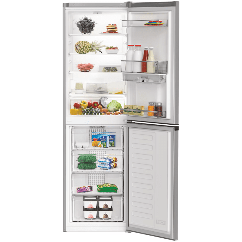 No Frost 50/50 Fridge Freezer With Water Dispenser - Silver - Image 3