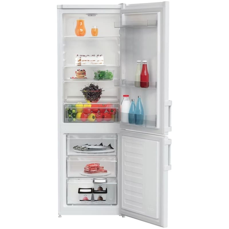Freestanding 60/40 Fridge Freezer, Smart Frost, 262 Litre, White - Image 2