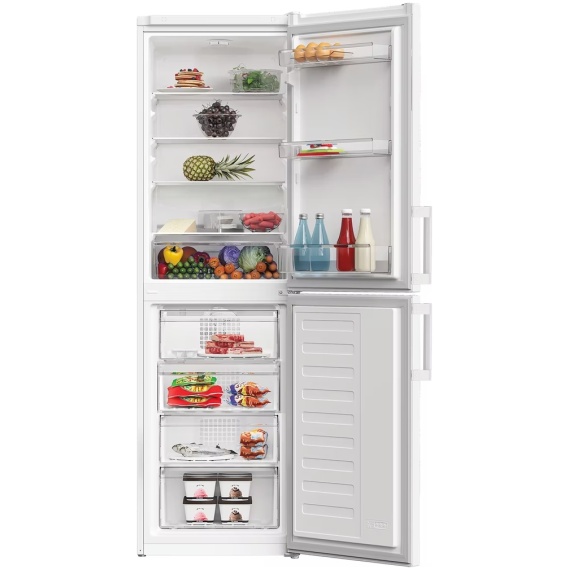 Freestanding 50/50 Fridge Freezer, No Frost Technology, 270 Litre, White