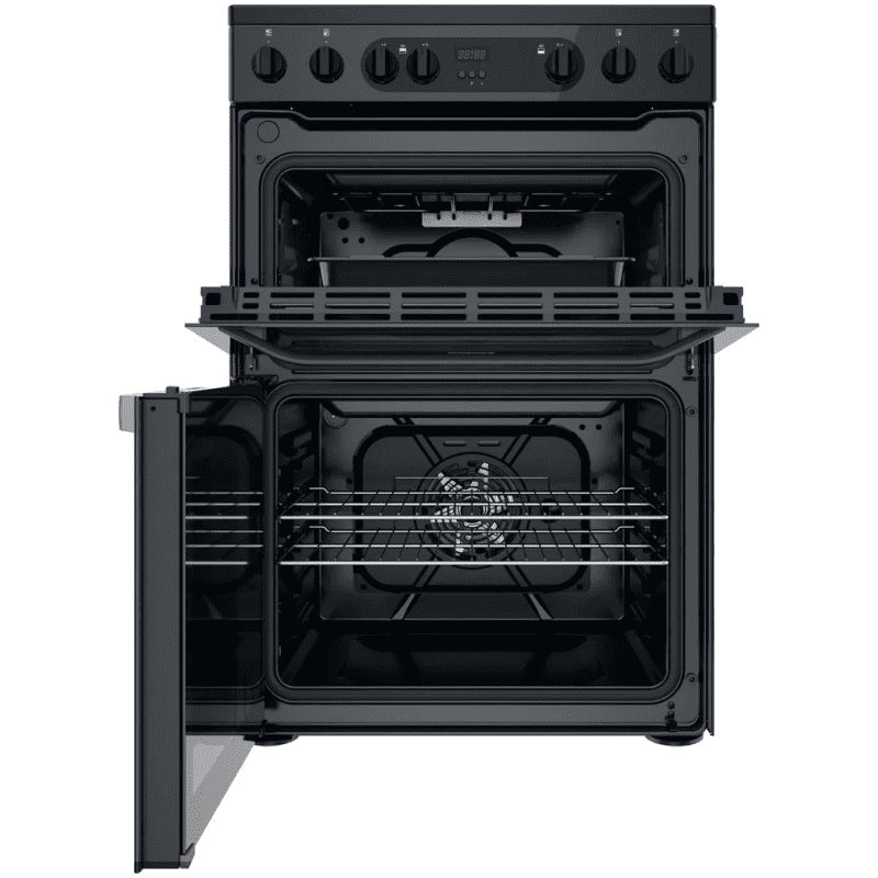 Double Electric Cooker - Black - 60cm - Image 2