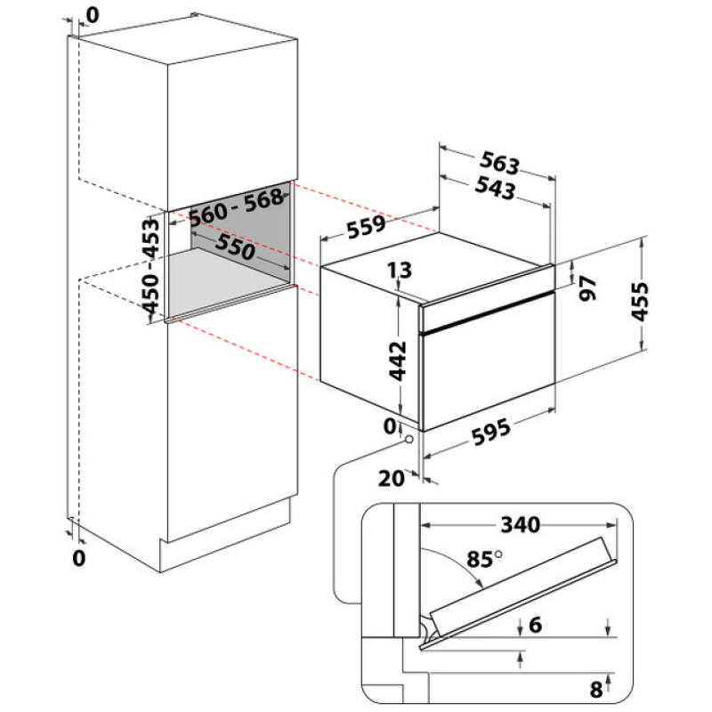 Built in Class 6 Combi Microwave - Image 3