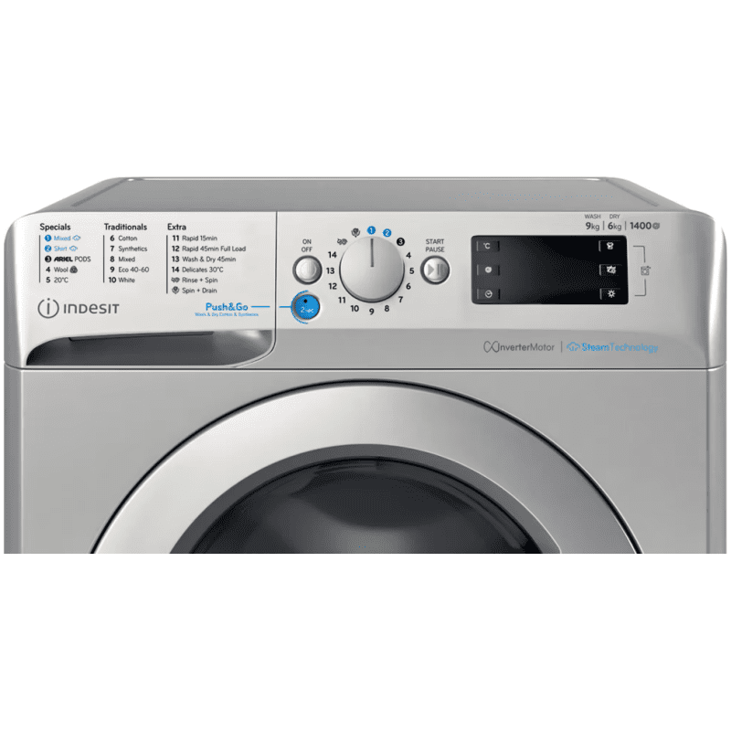 INDESIT PUSH&GO WASHER-DRYER 9+6KG9Kg - Image 2