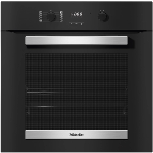 Oven Obsidian black stainless steel effect