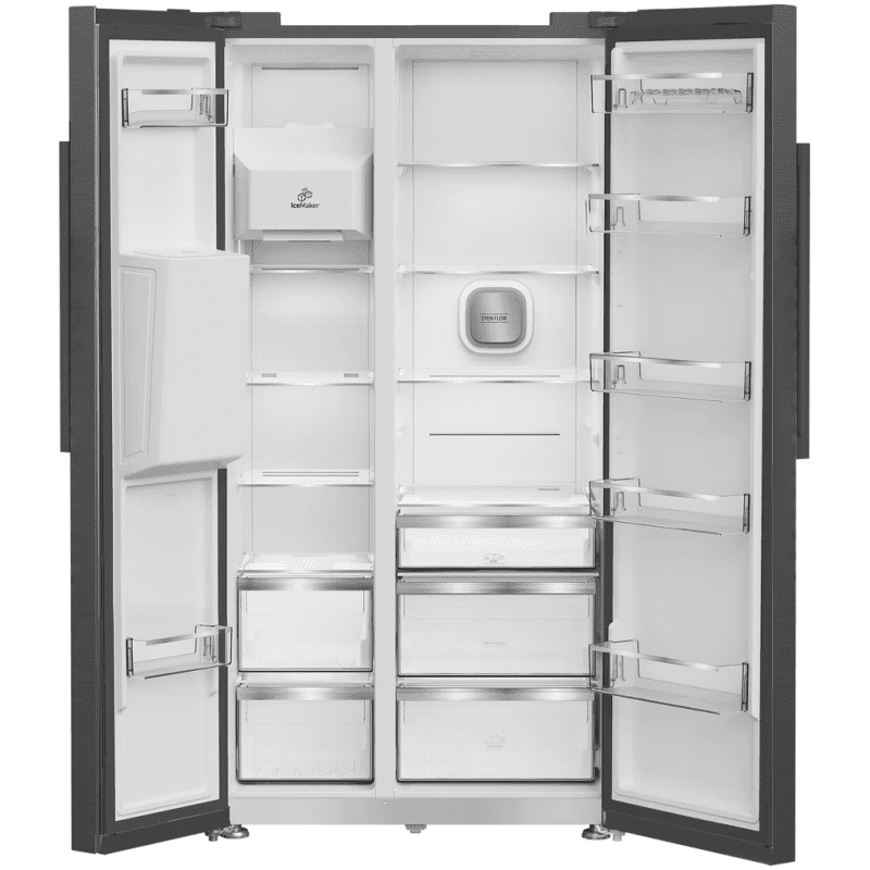 Dual No Frost Side by Side American Fridge Freezer with FreshShield - Inox - 91CM - 571L - Image 3