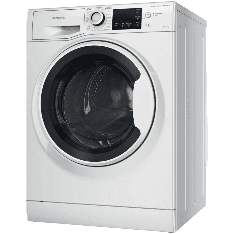 Hotpoint Anti-Stain NDB11724WUK 11+7KG White Freestanding Washer Dryer - Image 2