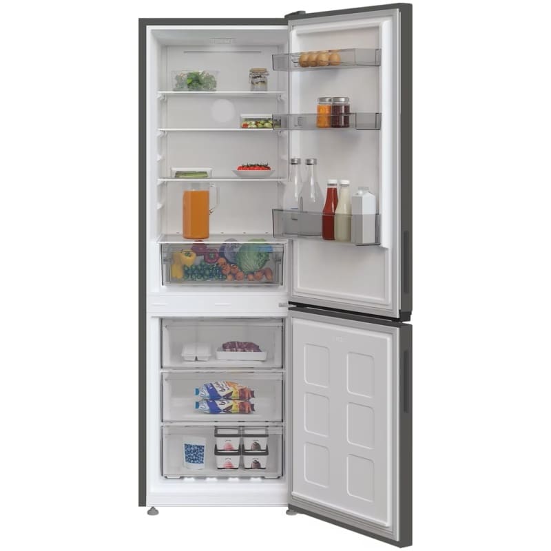Indesit Freestanding Total No Frost 60/40 Fridge Freezer - Silver   301L - Image 2