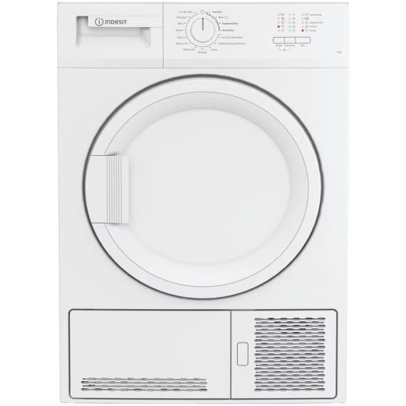 Indesit Dryer 7KG Condenser Sensor Dry White 15 cycles