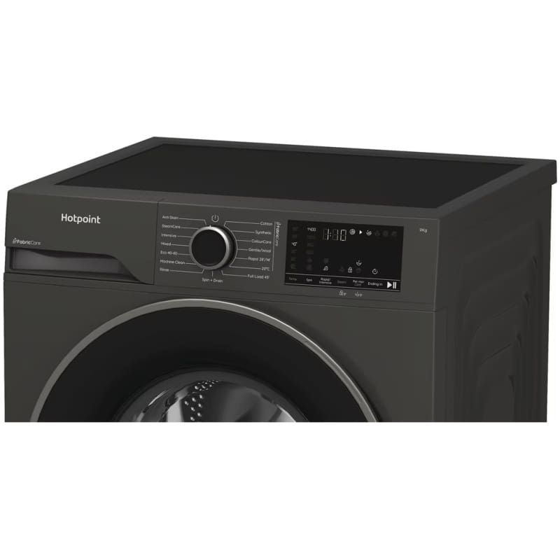 Hotpoint HB93GCAREUK freestanding front loading washing machine-Manhattan Grey - Image 4