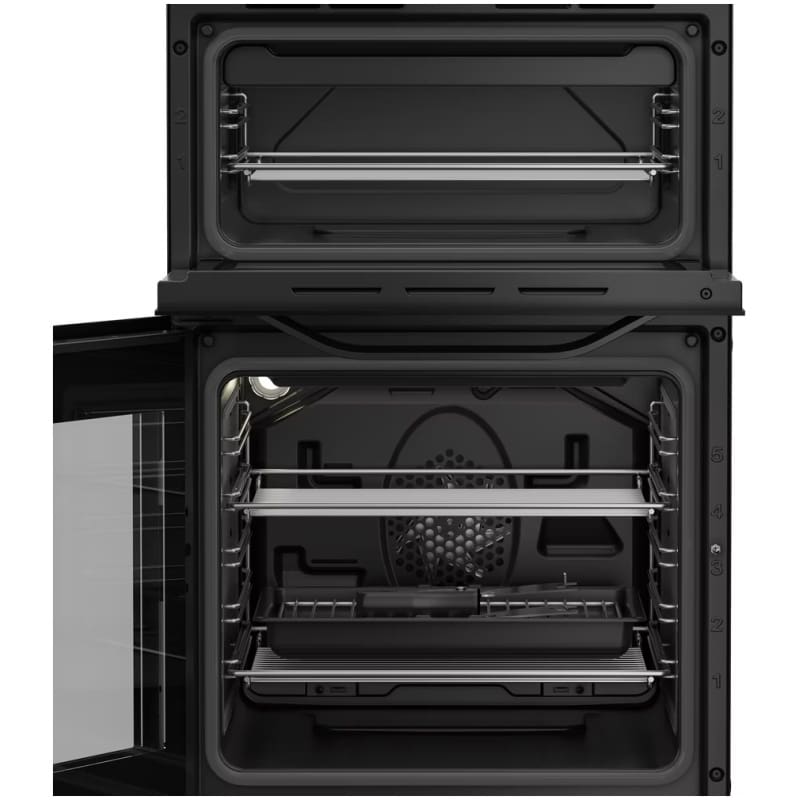 Hotpoint HTE5VCW 50cm Electric Twin Cooker with Ceramic Hob - Black - Image 3