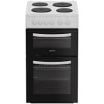 Indesit ITE5EMW 50cm Electric Twin Cooker - White