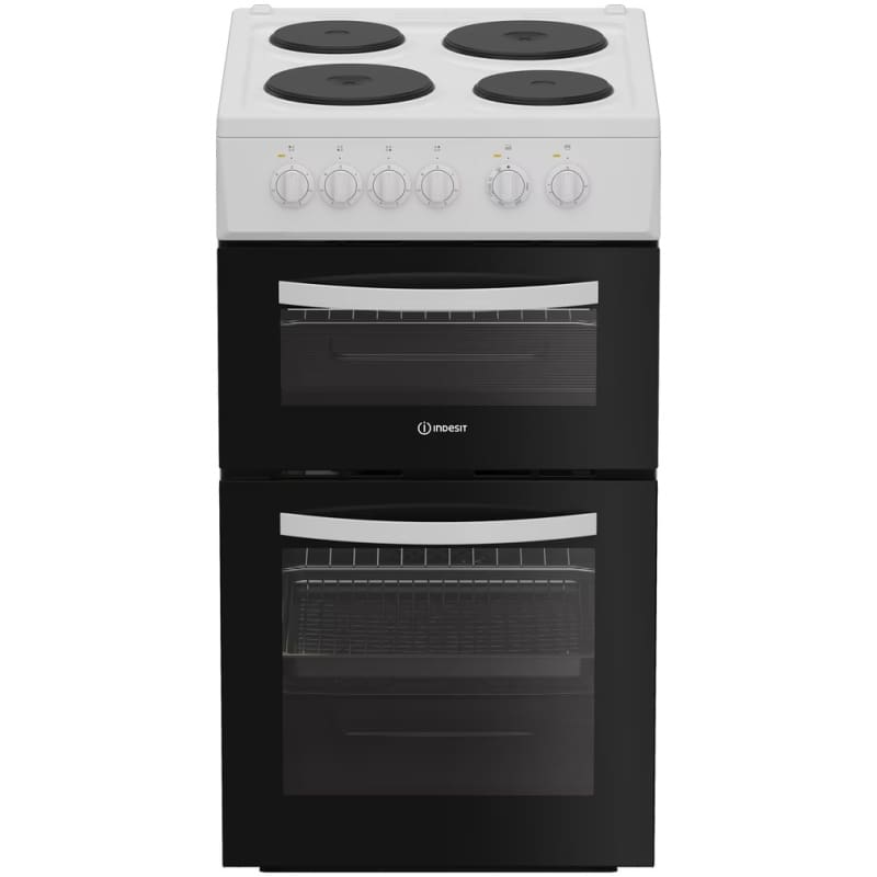 Indesit ITE5EMW 50cm Electric Twin Cooker - White