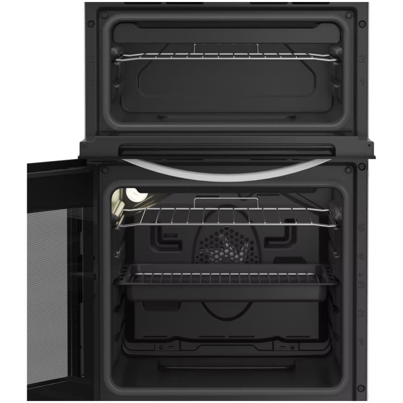 Indesit ITE5EMW 50cm Electric Twin Cooker - White - Image 2