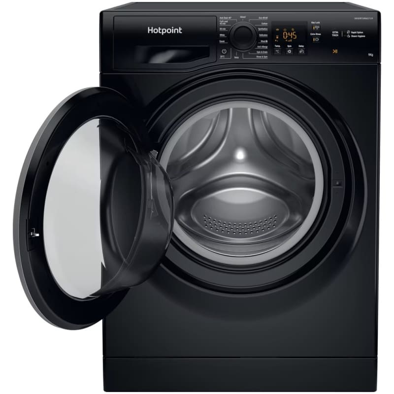 Hotpoint NSWM965CBSUKN Black 9kg washing machine - Image 2