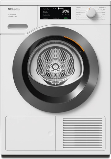 Miele T1 heat-pump dryer: TEC645WP EcoSpeed & 8kg Miele
