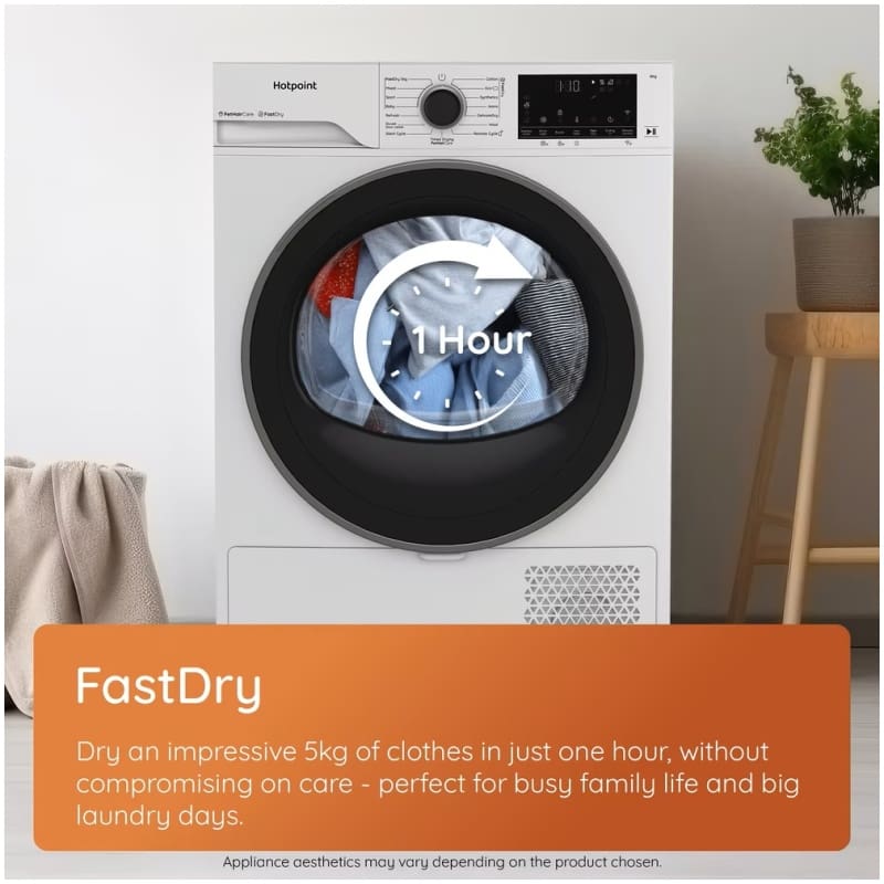 Hotpoint Fabric Care 8KG - 60cm Heat Pump Tumble Dryer with HomeWhiz - Image 2