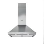 Hotpoint 60CM Chimney Hood - Button Control - Stainless Steel With Dishwashable Aluminium Grease Filter - 56 / 65 Db