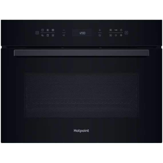 Hotpoint Class 6 Combi Microwaves - 950W (Mw) - 2000W (800+1200) - 455Mm With 53L, Diamond (Steam) Cleaning And Cook3 In Black