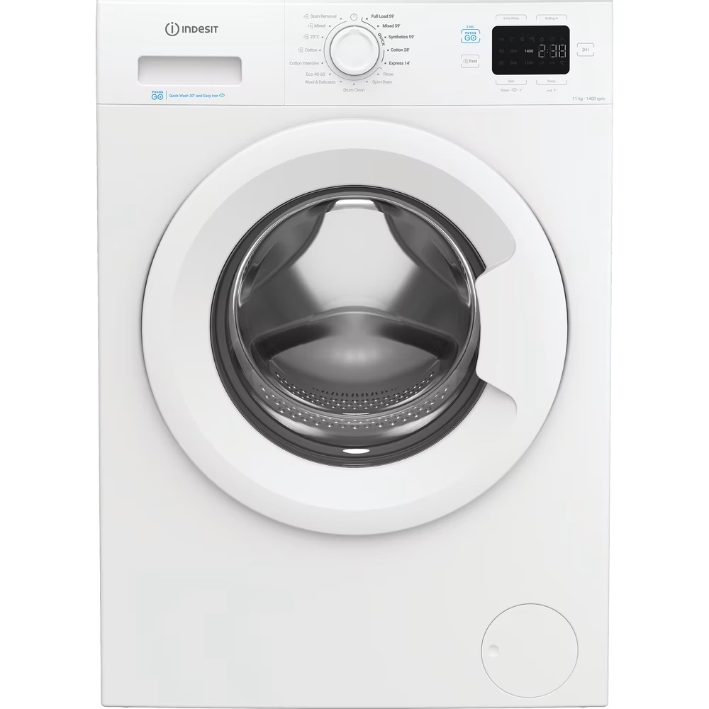 Indesit Push&Go 11kg Washing Machine with Steam