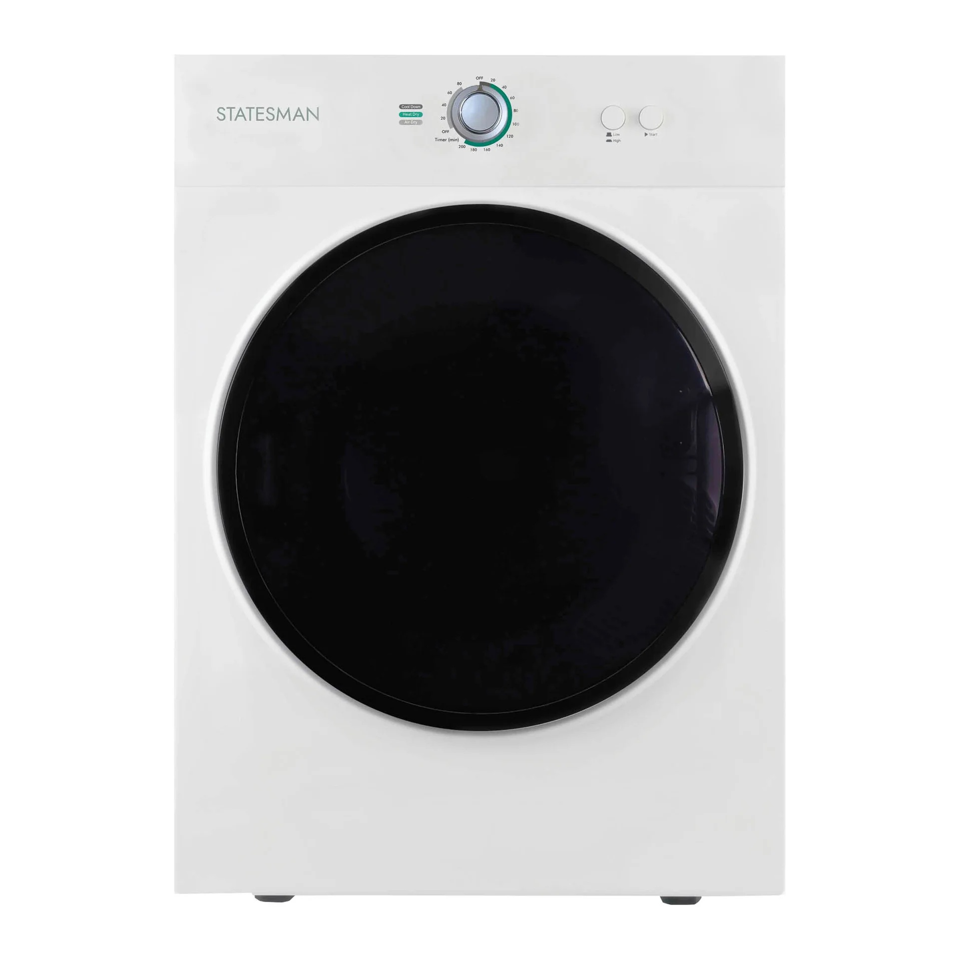 Statesman Freestanding Compact Vented Tumble Dryer, 3kg Drying Capacity, White