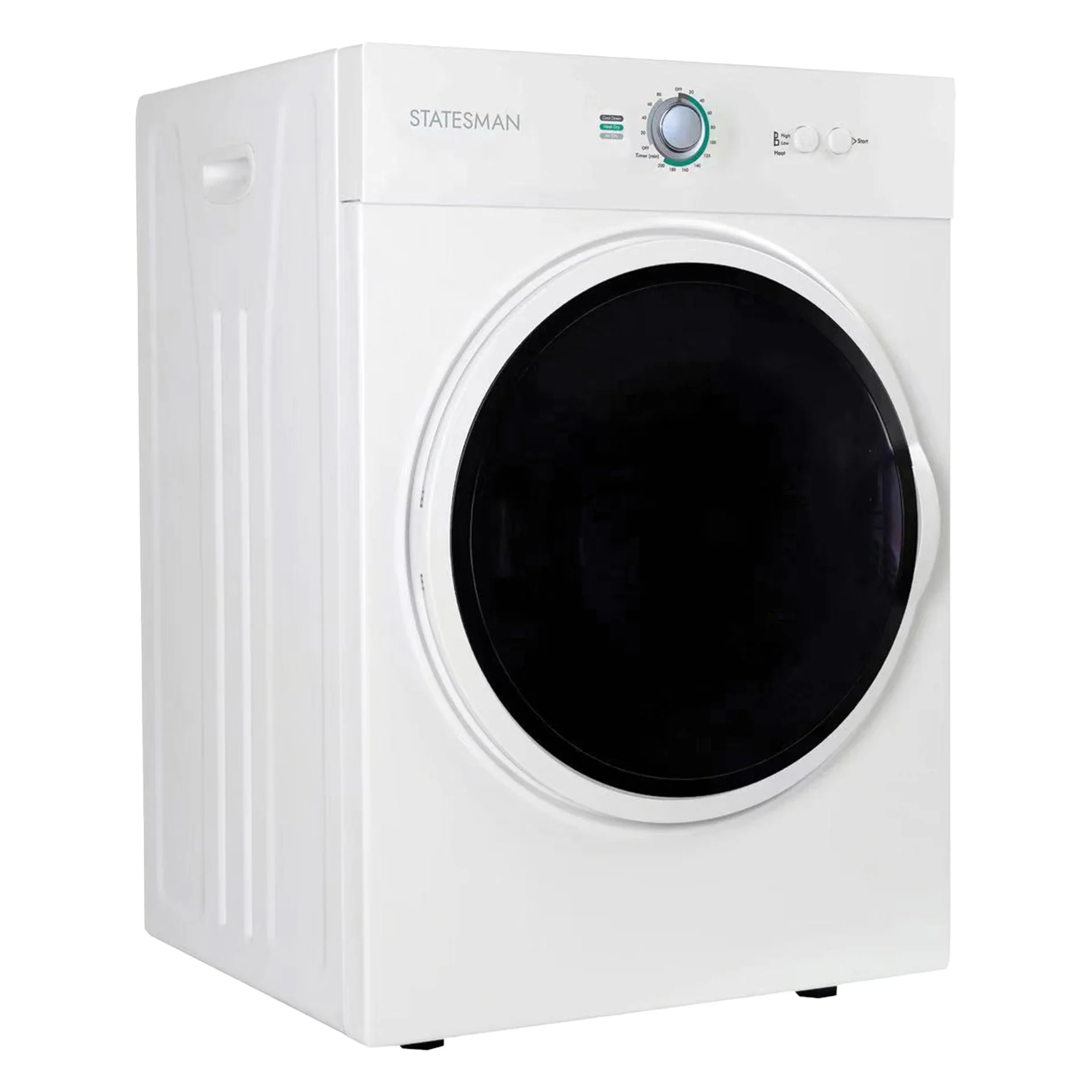 Statesman Freestanding Compact Vented Tumble Dryer, 3kg Drying Capacity, White - Image 2