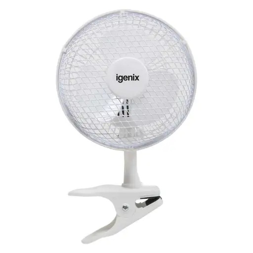 Igenix 6" White Clip Fan