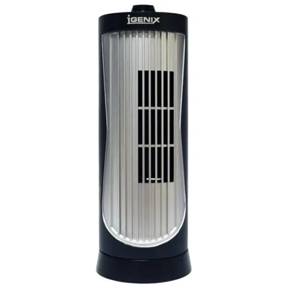 Igenix 12" Black Mini Tower Fan