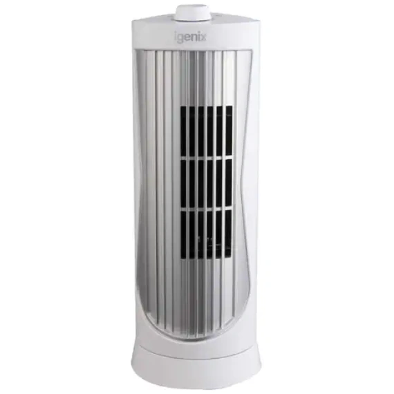 Igenix 12" White Mini Tower Fan