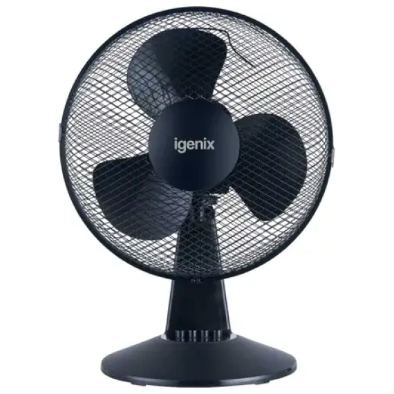 Igenix 12" Black Desk Fan