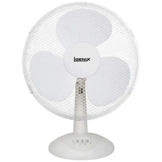 Igenix 16" White Desk Fan