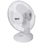 Igenix 9" White Desk Fan