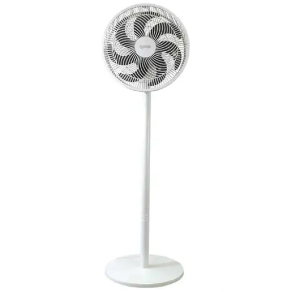 Igenix 12" 7 Bladed Pedestal Fan white