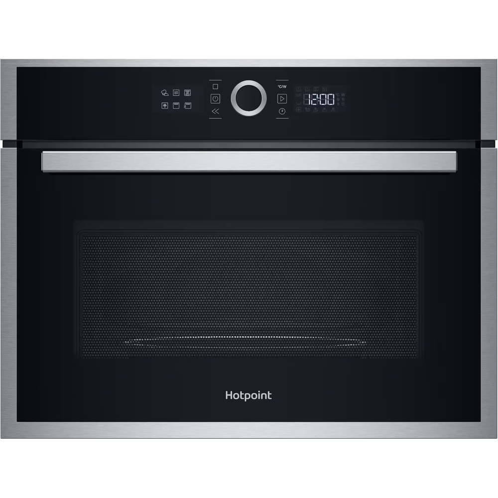 Hotpoint built in microwave oven: stainless steel color