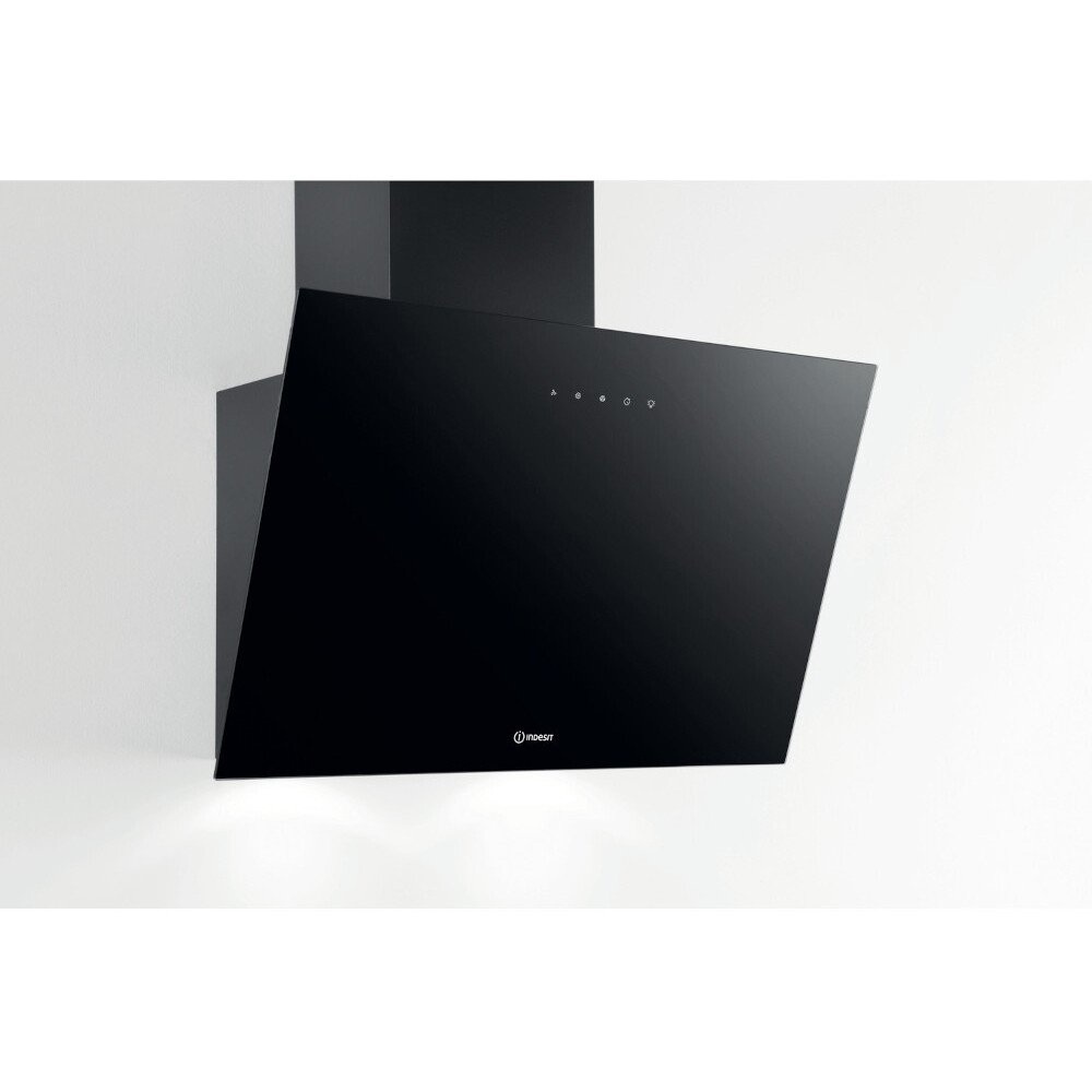 Indesit IHVP 62F LT K60cm Chimney Cooker Hood, Black - Image 2