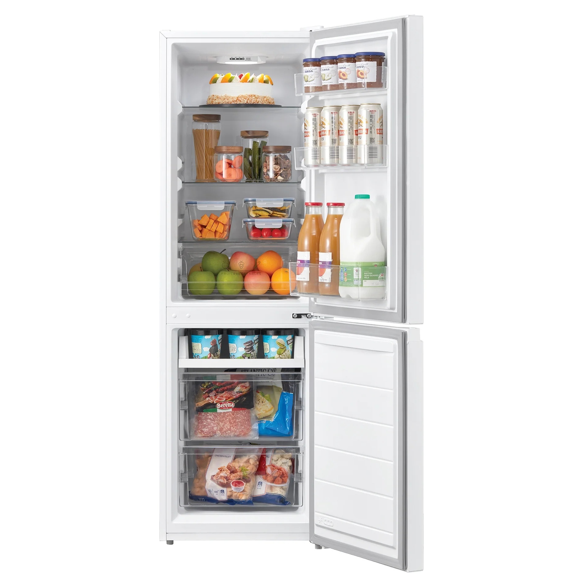 Statesman Freestanding 60/40 Fridge Freezer, Frost Free, 173 Litre, White - Image 2