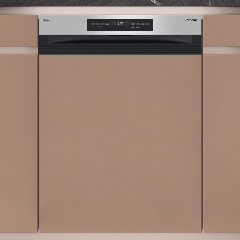 Hotpoint H5PC15M6UK 15 Place Full Size Dishwasher - Inox